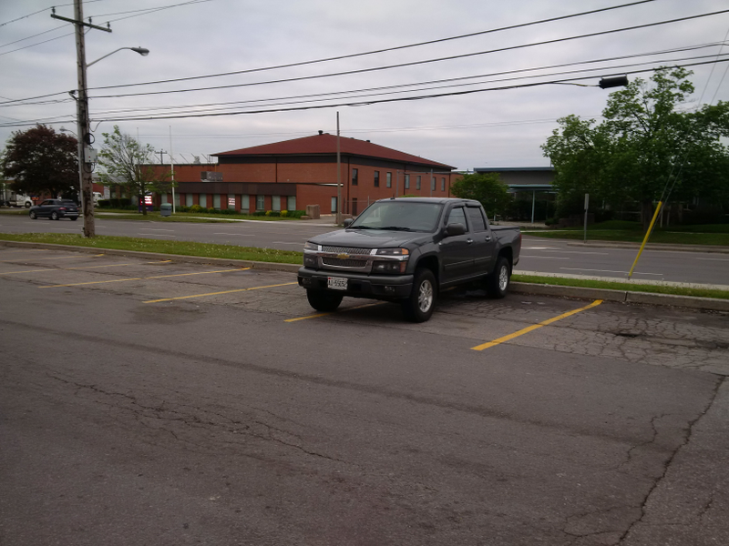 sometimes I park like a douche... in my defense it was 6:30am and I just ran into Timmies for a couple minutes to grab breakfast